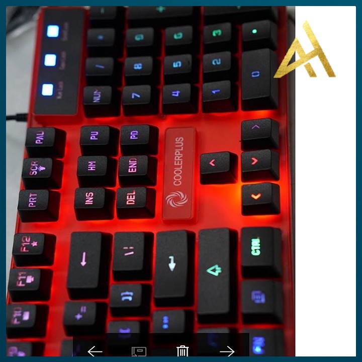 Bàn Phím Máy Tính Gaming Keycap Xuyên Led Coolerplus CPK FX2 Bàn Phím Giả Cơ Laptop Có Dây Keyboard Chơi Game