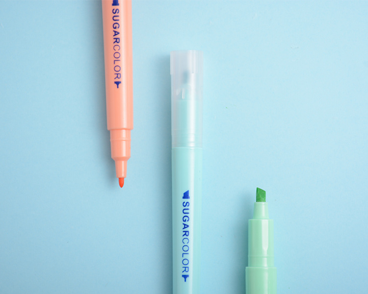 6 Colors Bút Dạ Quang Nhiều Màu Cho Học Sinh