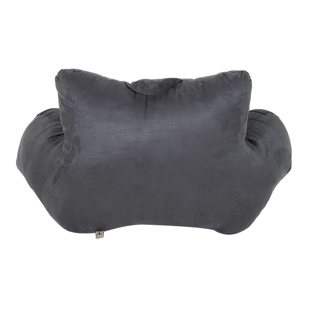 HomeBase HLS đệm ngồi ghế lười có tay vịn êm ái mềm mại Thái Lan 45x73 cm xám