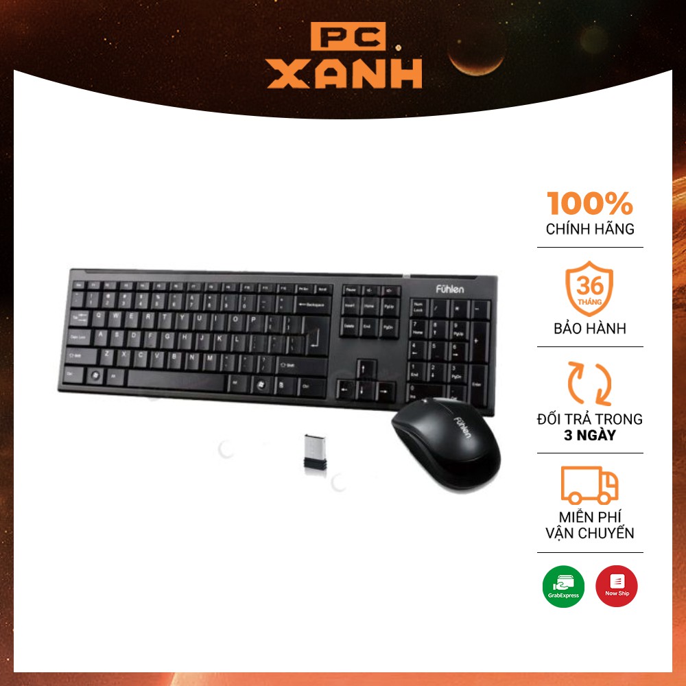 Bộ bàn phím chuột không dây A120G chính hãng Fuhlen chuyên PC Gaming và dành cho máy tính