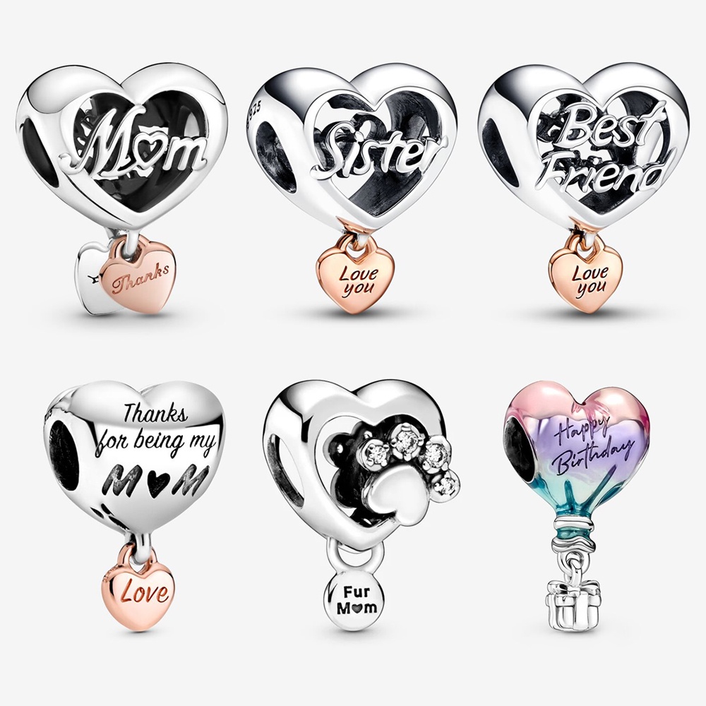 Nhẫn Mạ Bạc Pandora Love You Mom