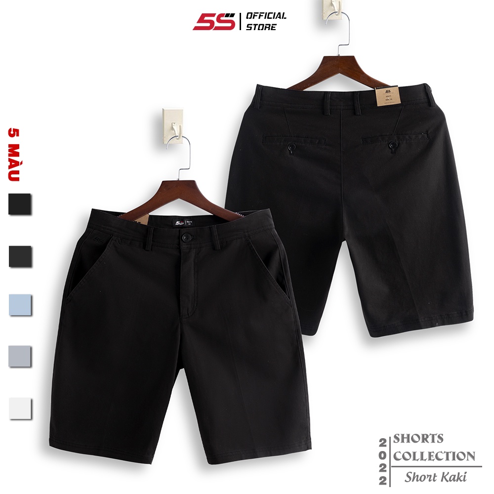 Quần Short Nam 5S (6 màu), Vải Kaki Cotton Premium Co Giãn Thoải Mái, Bền Màu, Chống Nhăn, Trẻ Trung (QSK22052-03)