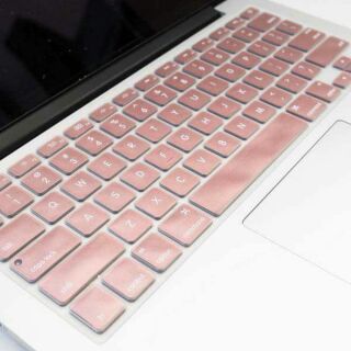 Combo Case Ốp Macbook Rose Gold Và Lót Phím