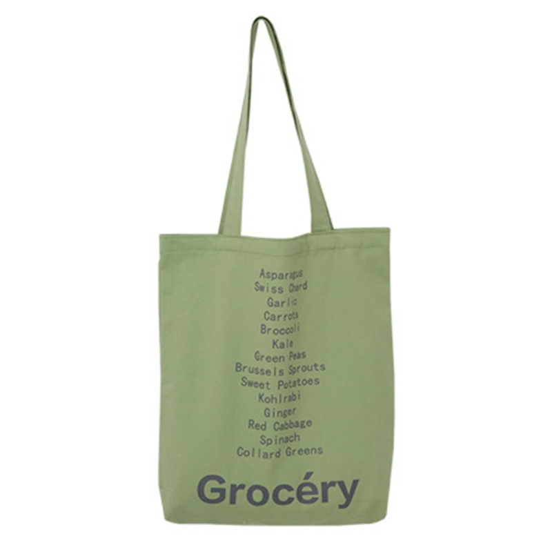 Youyo Túi vải Đeo Vai Mua Sắm Thiết Kế In Chữ Tái Sử Dụng Được