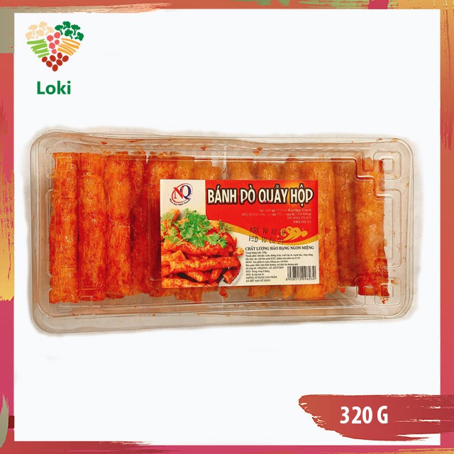 [Mã 156FMCGSALE hoàn 8% đơn 500K] Bánh pò quẩy đặc sản hải phòng, hộp 70 cái (320g) vị cay, mùi bò truyền thống