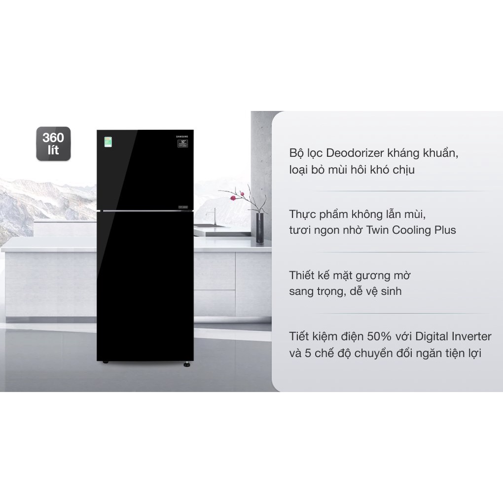Tủ lạnh Samsung Inverter 360 lít RT35K50822C/SV- Mới Đập Hộp 100% | BigBuy360 - bigbuy360.vn