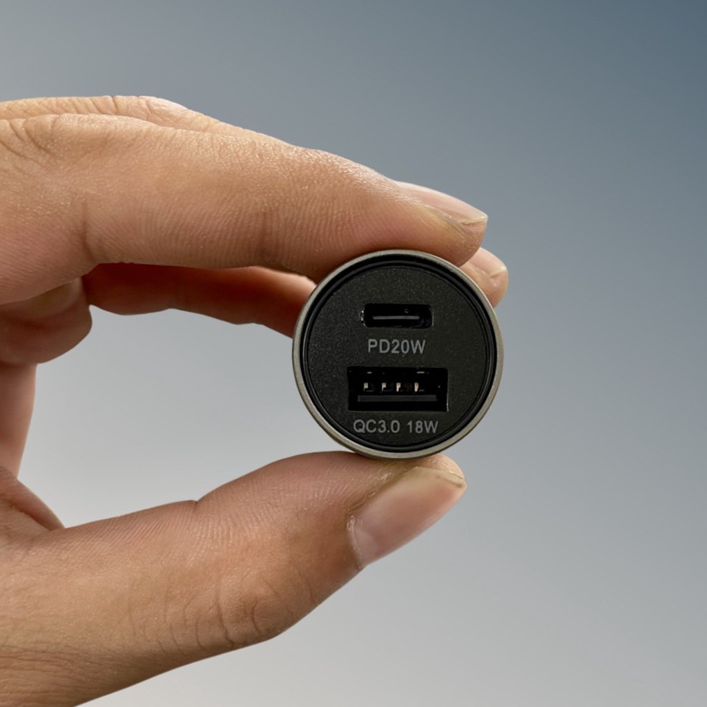 Sạc Ô Tô 38W 2 Cổng Mophie - PD 3.0 20W - QC 3.0 18W - Aluminum - Hàng Chính Hãng - Mới 100%