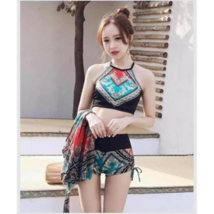 Bộ bikini nữ - Bộ đồ đi biển - Bộ đồ bơi nữ 3 chi tiết cực kì sang chảnh | BigBuy360 - bigbuy360.vn