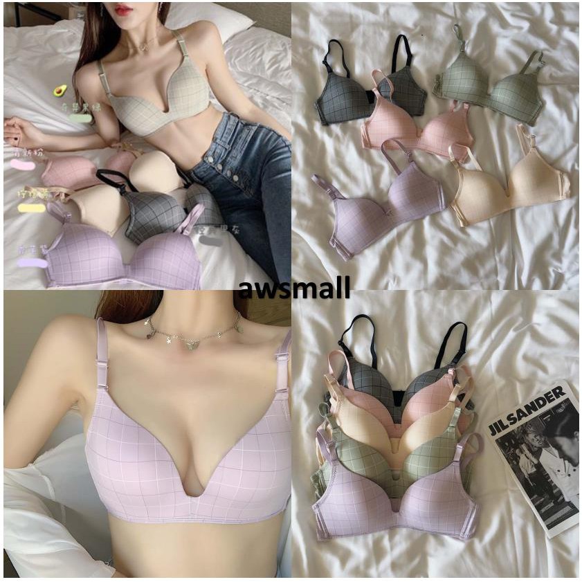 Áo lót AOWEINISI nâng ngực mỏng viền mỏng thoải mái đơn giản chất lượng cao