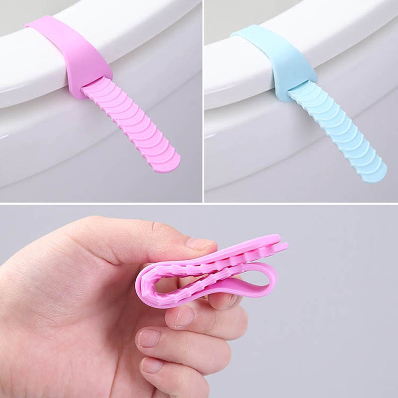 Set 2 Dụng Cụ Nâng Nắp Bồn Cầu Bằng Silicon