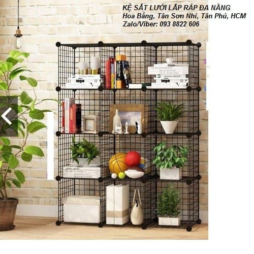 KỆ SÁCH LẮP GHÉP, TỦ TRANG TRÍ 12 Ô