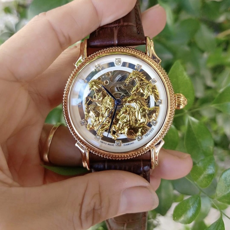 Đồng hồ cơ nam picter style dây da Mặt Ngựa phi-Chạy tự động siêu bền bỉ như những chú ngựa hướng tới thành công | BigBuy360 - bigbuy360.vn