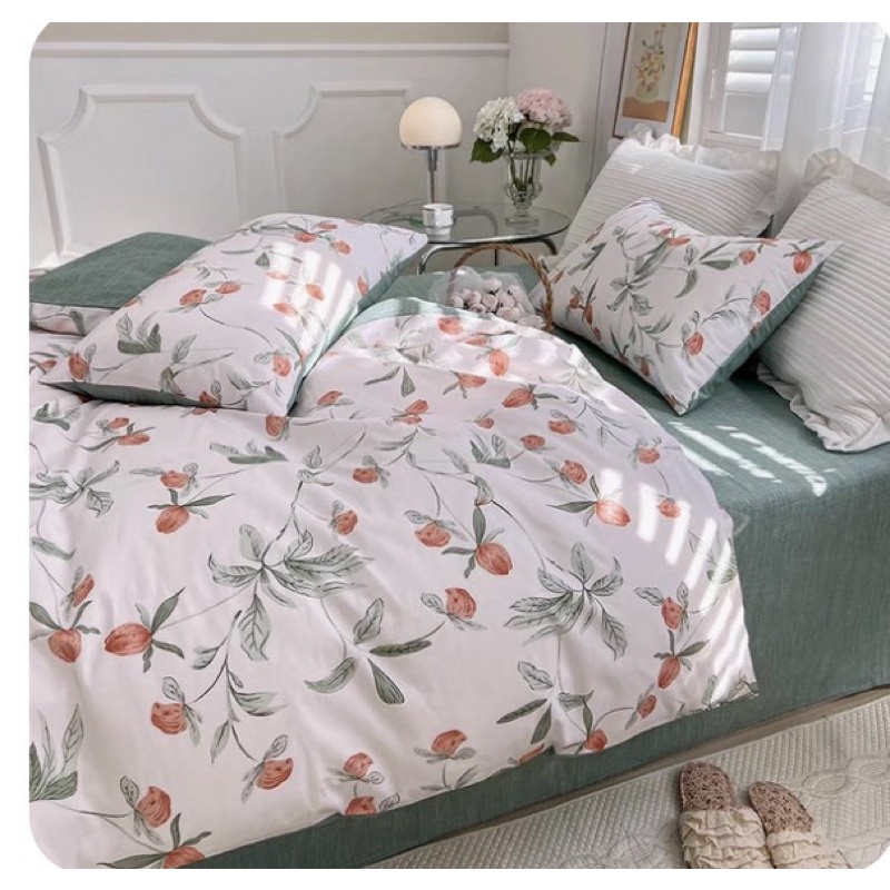 Bộ chăn ga Cotton Living Nhập Khẩu 100% cao cấp - Họa tiết đáng yêu