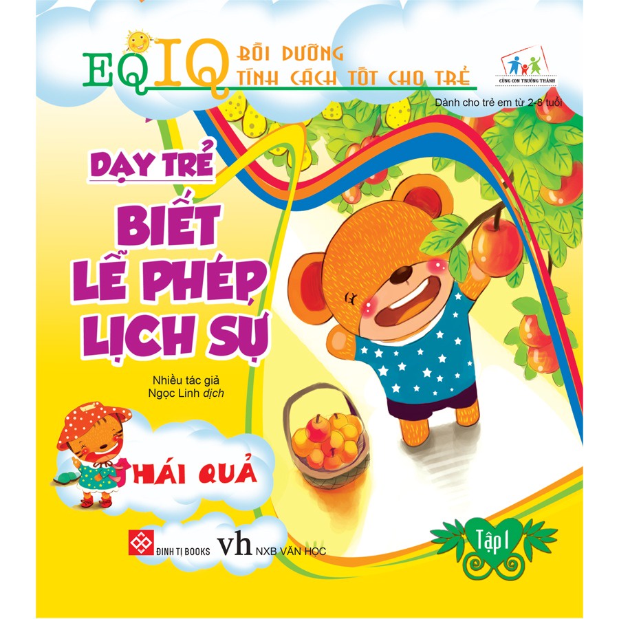Sách-EQ-IQ Bồi dưỡng tính cách tốt cho trẻ Combo 8 tập