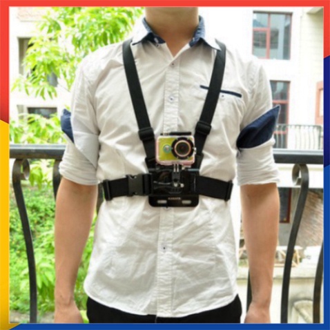 Dây đeo camera hành trình dùng cho sjcam GoPro điện thoại làm camera hành trình trước ngực