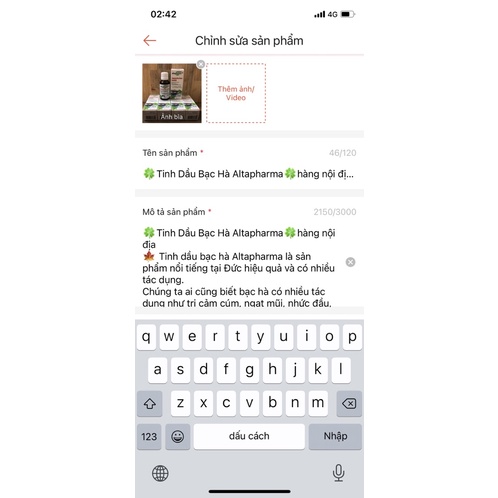 🍀Tinh Dầu Bạc Hà Altapharma🍀hàng nội địa Đức🇩🇪 | BigBuy360 - bigbuy360.vn