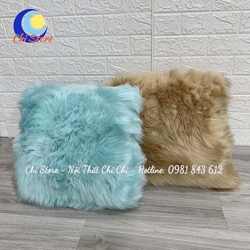 Gối Sofa Tựa Lưng Hồ Ly Vuông Phòng Khách, Gối Vuông Trang Trí KÈM LÕI GỐI (Nhiều Màu Chọn)