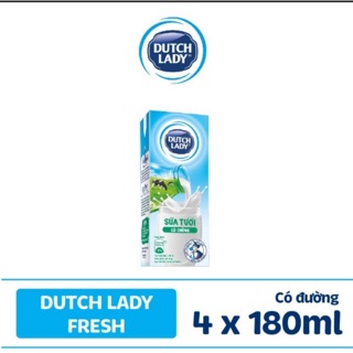 [CHÍNH HÃNG ] Sữa Hà Lan có đường (4hộp*180ml)