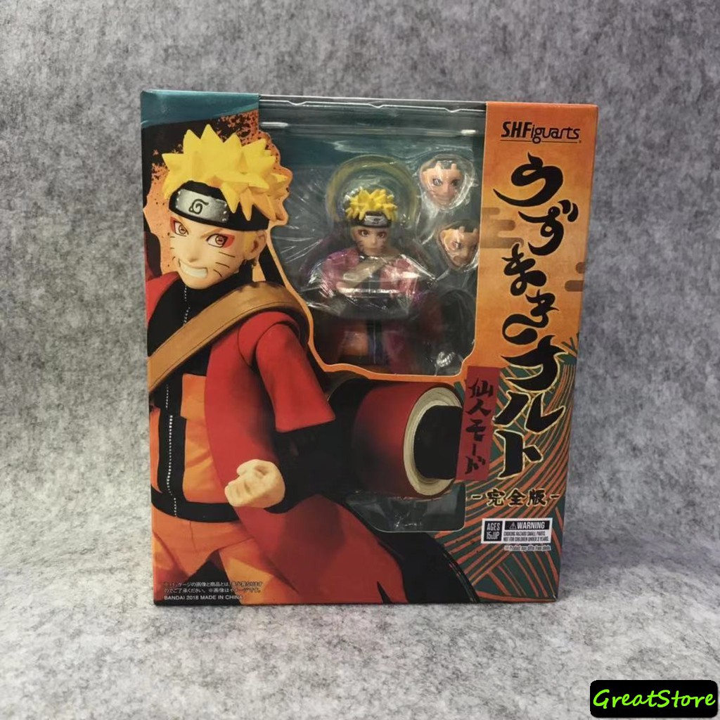 ( HÀNG CÓ SẴN ) MÔ HÌNH NARUTO UZUMAKI SENNIN MODE FIGMA SHF CỬ ĐỘNG ĐƯỢC