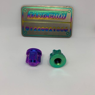 Tán GR5 Titanium 10 ly, 12 ly đầu bít thông dụng cho bánh trước xe Yamha , Honda