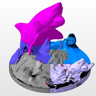 File in 3D mô hình  Kisame - Naruto