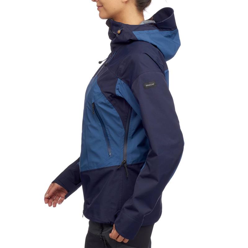 Áo khoác leo núi dã ngoại Decathlon Forclaz trek 700 cho nữ màu xanh dương size S