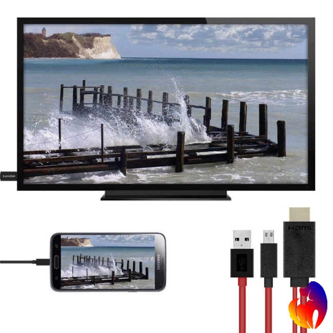 Dây cáp nối đầu Micro USB với đầu HDMI HDTV 1080P 11 chấu cho điện thoại Samsung
