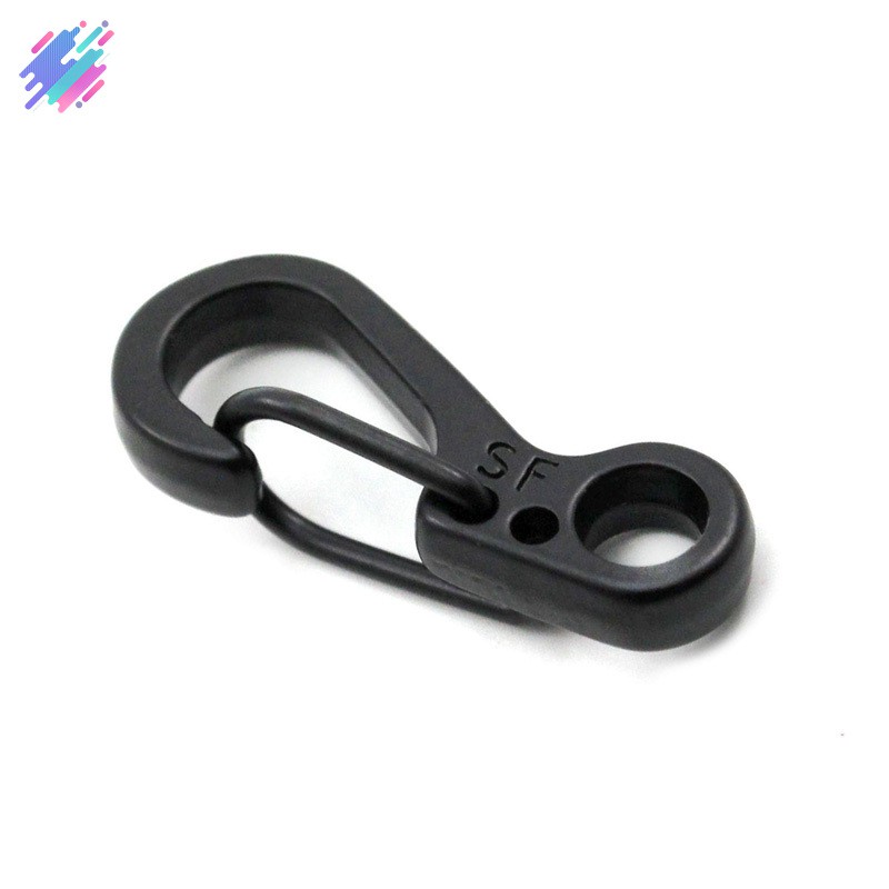 Set 2 móc khóa cài carabiner hợp kim đa năng tiện lợi dành cho leo núi