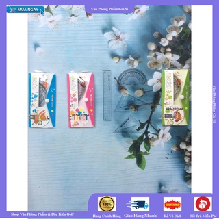 Bộ thước kẻ, Bộ eke 15cm, đo độ (thước bộ học sinh) [VPP GIÁ SỈ]