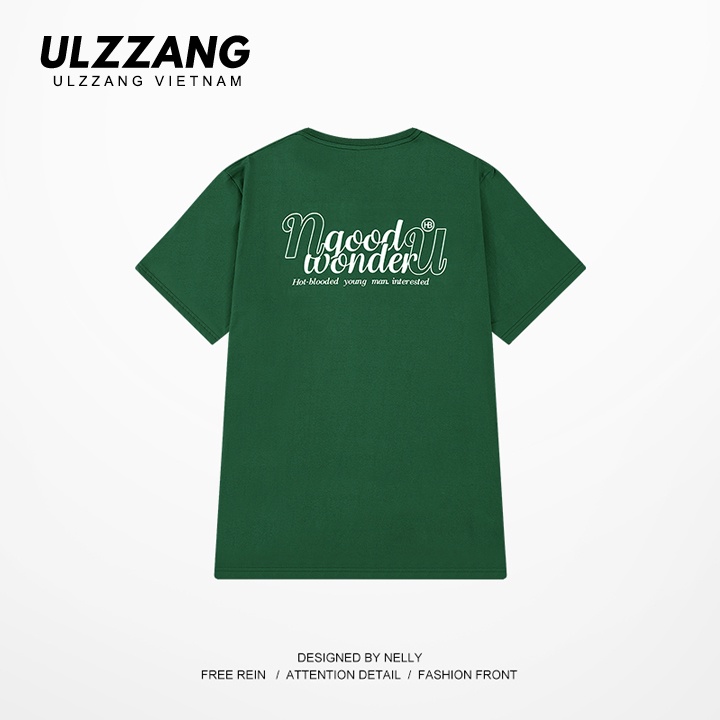 Áo thun nữ xanh lá local brand ULZZANG form dáng rộng unisex tay lỡ good wonder