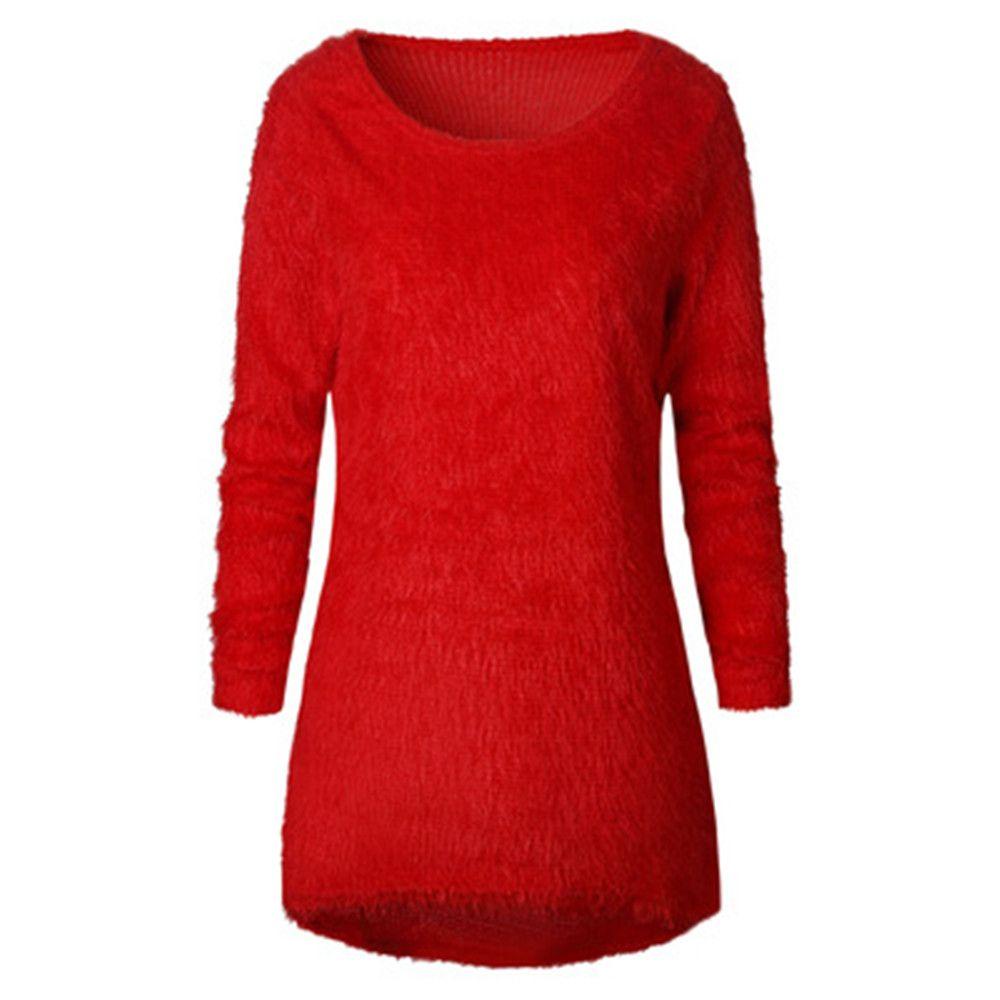 Upstopvn Áo Sơ Mi Lông Cừu Dáng Rộng Màu Trơn Ấm Áp Mùa Đông Cho Nữ