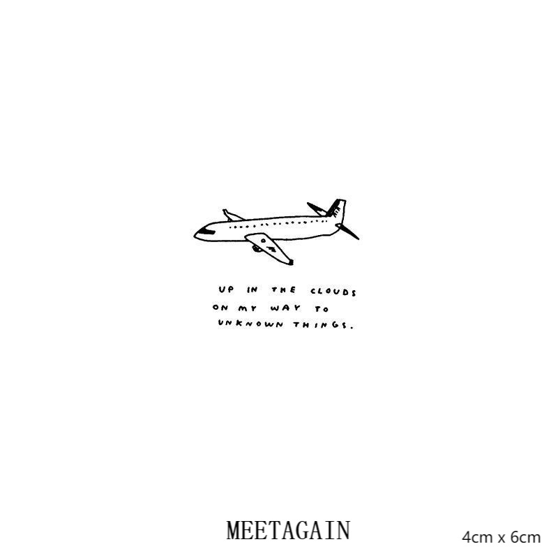 【MEET Magic Tattoo】Hình Xăm Dán Tạm Thời Chống Nước 4cm X 6cm 15 Ngày S-044