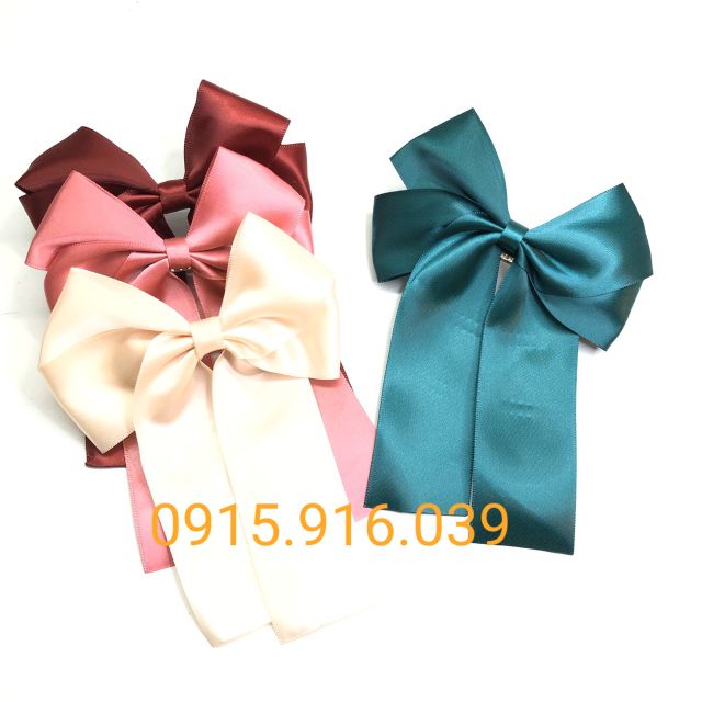 Kẹp tóc nơ Hàn Quốc, Kẹp tóc nơ ruy băng bản lớn HOT TREND