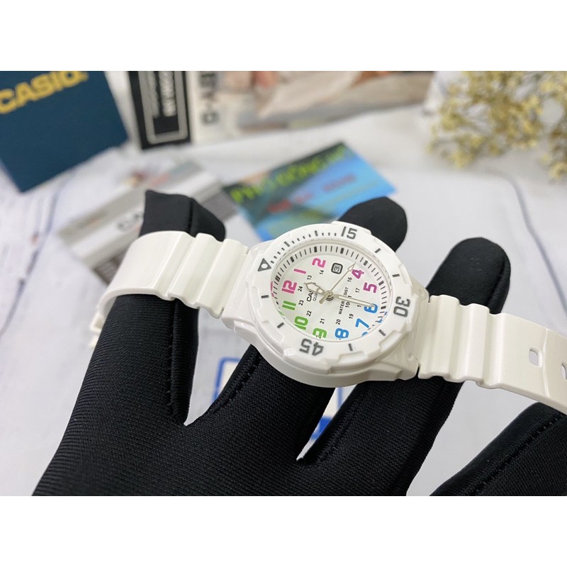 Đồng hồ nữ dây nhựa Casio chính hãng Anh Khuê LRW-200H-7BVDF