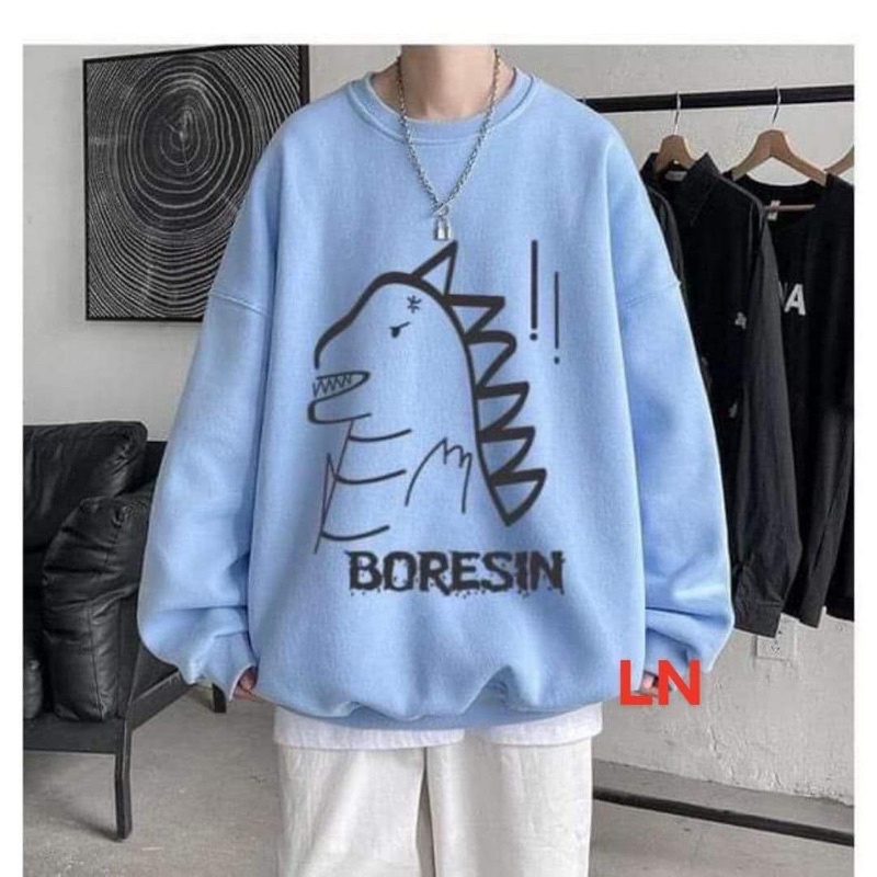 Áo nỉ bo khủng long chấm than LN11