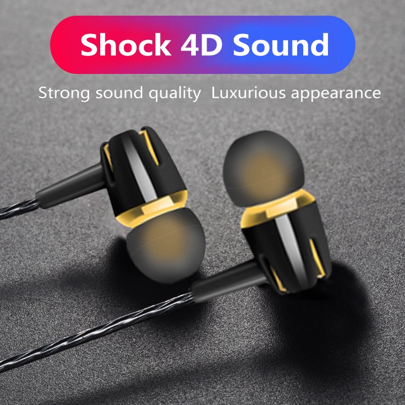 Tai Nghe Nhét Tai Jack 3.5mm Chống Ồn Chất Lượng Cao