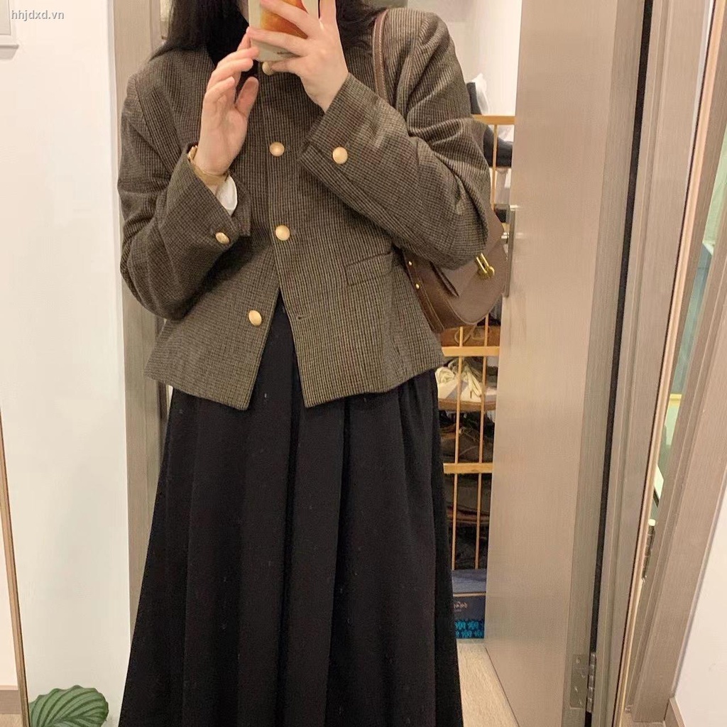 Set áo khoác + chân váy độc đáo phong cách đường phố thời trang thu đông cho nữ (có bán lẻ)