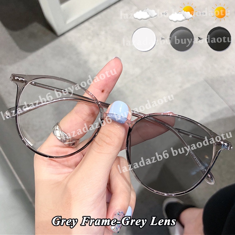 Kính Mát Thay Đổi Màu Sắc Chống Ánh Sáng Xanh Từ 50 Đến - 600 Phong Cách Retro Dành Cho Nam Nữ TR90