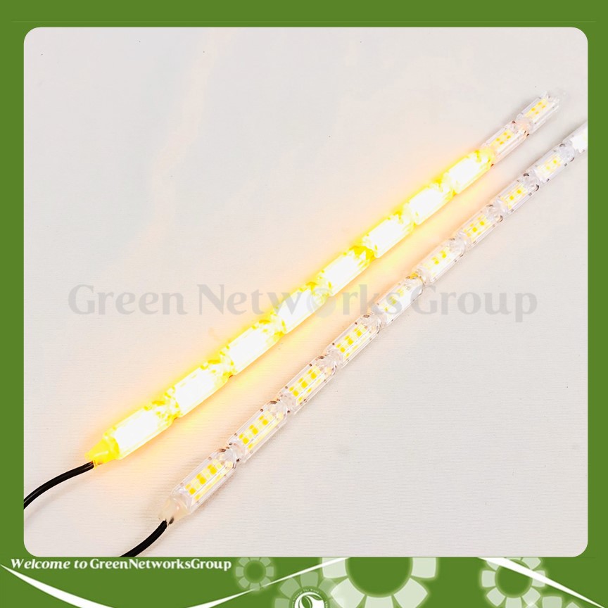 Đèn led dây dán 1 dãy 10 bóng mũi tên Trắng Vàng với chế độ chớp chạy màu vàng kiểu mũi tên ( 2 chế độ ) Greennetworks