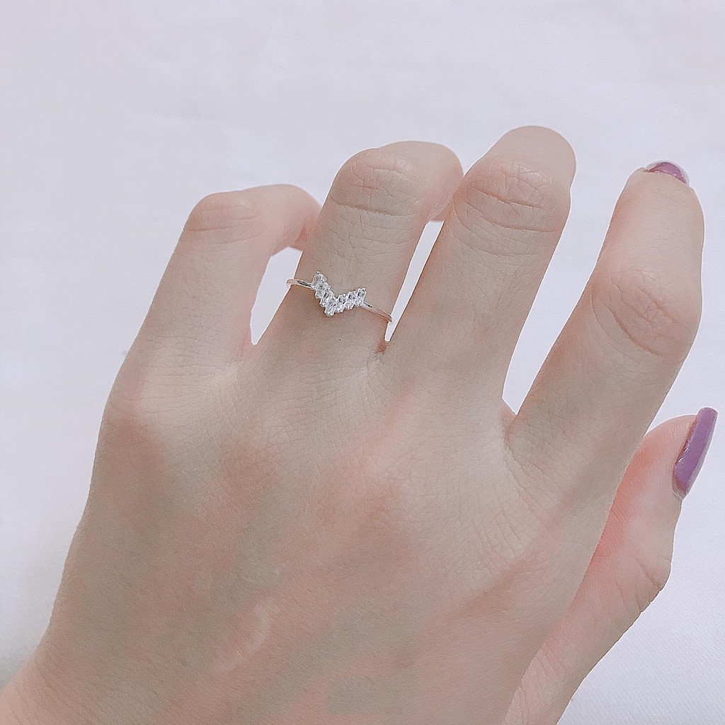 Nhẫn nữ nhỏ cá tính bạc ta cho nữ mã 963