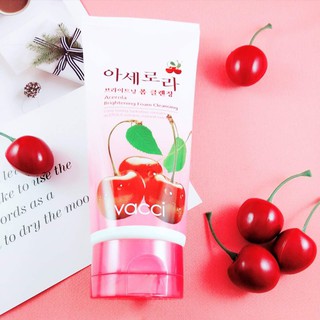 Sữa Rửa Mặt Trắng Da VACCI Tinh Chất Cherry - dưỡng da trắng sáng, loại bỏ các tạp chất dưới da