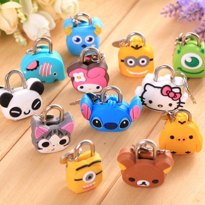 Ổ Khóa Mini Hình Thú Cute l Khóa Vali, Túi Xách, Trang Trí Balô (11*7*5cm)