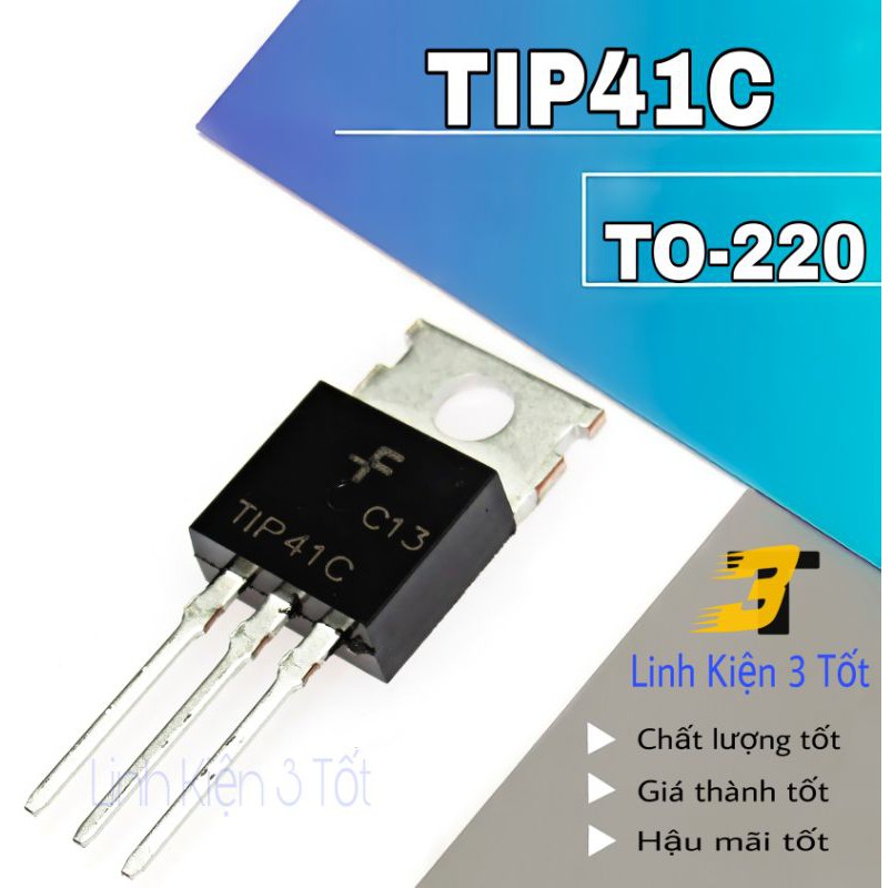 IC công suất TIP41C TIP41 TO-220 TRANS NPN 6A 100V chính hãng