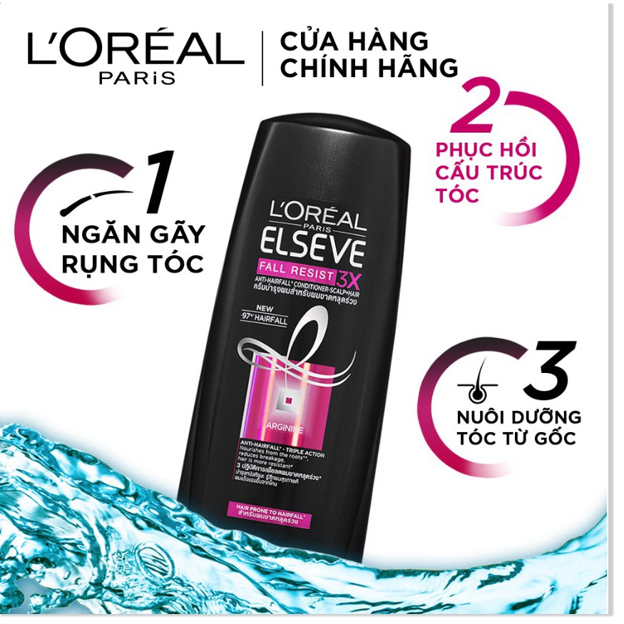 Dầu Xã Ngăn Tóc Gãy Rụng L'Oreal Elseve Fall Resist 3X Conditioner 165ml