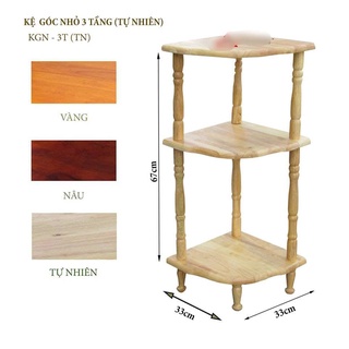 Kệ gỗ để góc 3 tầng