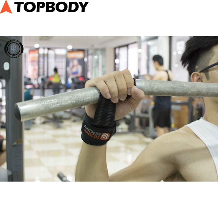 Dây kéo lưng quấn cổ tay, trợ lực cổ tay tập Gym, tập lưng bụng, lên xà đơn TOPBODY