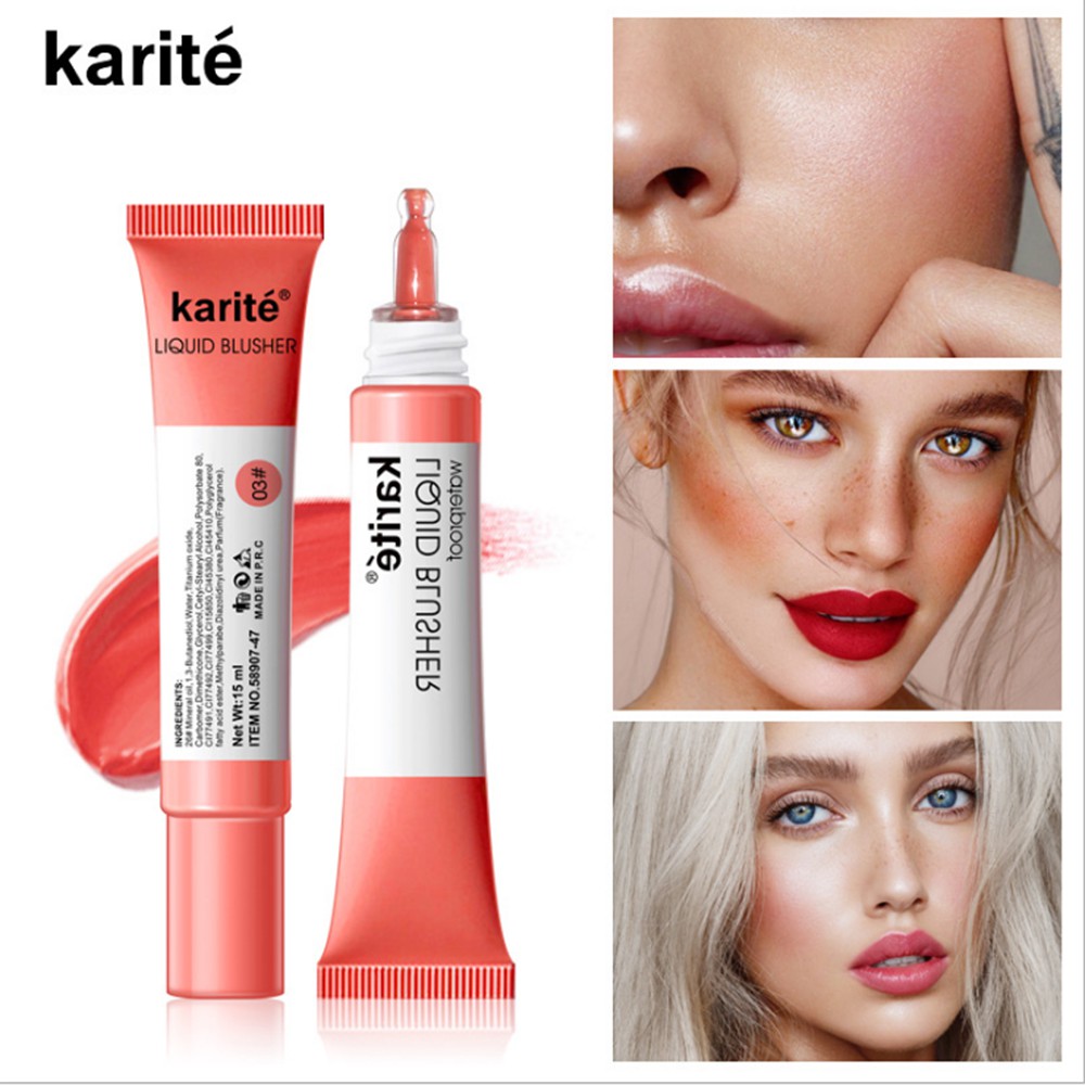 🔥🔥[Hàng mới về] Kem má hồng Karite 4 màu tùy chọn trang điểm tự nhiên