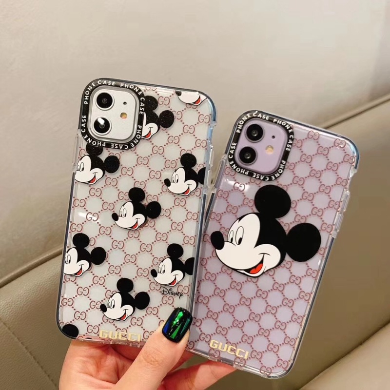 Ốp Điện Thoại Chống Va Đập In Hình Chuột Mickey Gucci Cho Iphone Se 11pro Xs Max Xr I8 I7