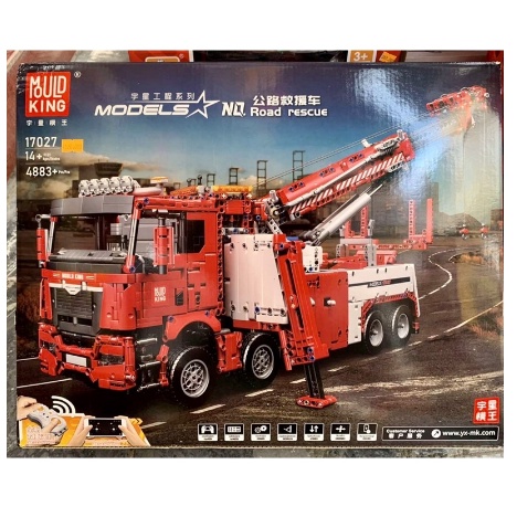Xếp hình Technic Mould king 17027 siêu xe cứu hộ có điều khiển