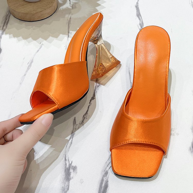 Giày Cao Gót Mũi Vuông Size Lớn 36-43 Thời Trang Dành Cho Nữ